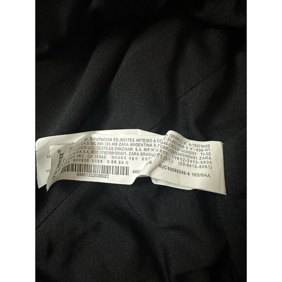 Zara Dress Draped Tulle Mini Long Sleeve in Snakeskin Brown Size S New - Picture 5 of 16